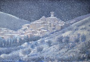 Nevicata a Santo Stefano di Sessanio - Juan Alfredo Parisse 