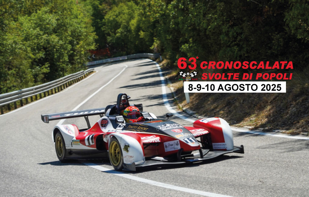 Giri al massimo per la 63ª cronoscalata Svolte di Popoli