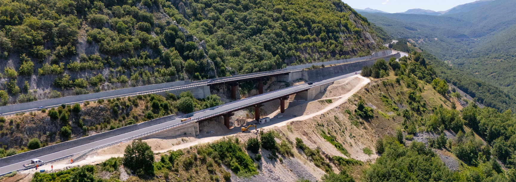 Sei nuovi viadotti antisismici e 4 chilometri riaperti a piena capacità sulla A24